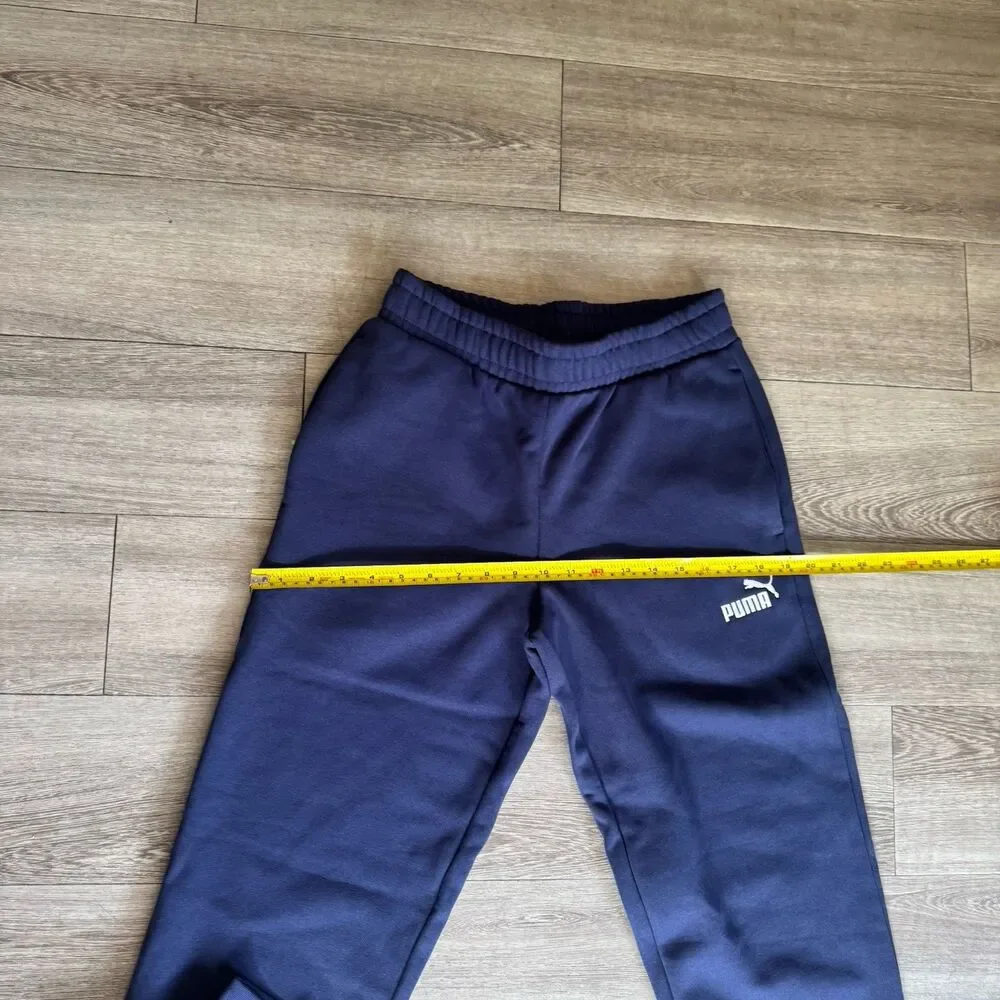 NEW Puma Sweatpants Mens Small Navy Blue Joggers Athletic Pants Casual Logo - Picture 14 of 16